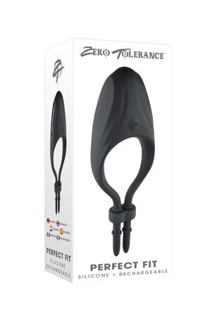 Черное эрекционное вибролассо Perfect Fit